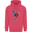 A Colourful Parrot Childrens Kids Hoodie Heliconia