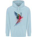 A Colourful Parrot Childrens Kids Hoodie Light Blue