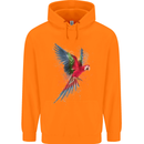 A Colourful Parrot Childrens Kids Hoodie Orange