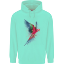A Colourful Parrot Childrens Kids Hoodie Peppermint