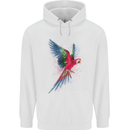 A Colourful Parrot Childrens Kids Hoodie White