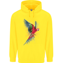 A Colourful Parrot Childrens Kids Hoodie Yellow