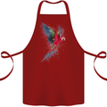 A Colourful Parrot Cotton Apron 100% Organic Maroon