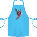 A Colourful Parrot Cotton Apron 100% Organic Turquoise