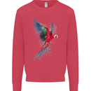 A Colourful Parrot Kids Sweatshirt Jumper Heliconia