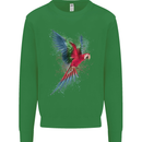 A Colourful Parrot Kids Sweatshirt Jumper Irish Green