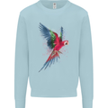 A Colourful Parrot Kids Sweatshirt Jumper Light Blue