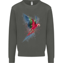 A Colourful Parrot Kids Sweatshirt Jumper Storm Grey