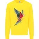 A Colourful Parrot Kids Sweatshirt Jumper Yellow