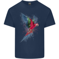 A Colourful Parrot Kids T-Shirt Childrens Navy Blue