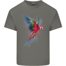 A Colourful Parrot Mens Cotton T-Shirt Tee Top Charcoal