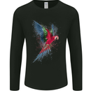 A Colourful Parrot Mens Long Sleeve T-Shirt Black