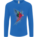 A Colourful Parrot Mens Long Sleeve T-Shirt Royal Blue