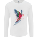 A Colourful Parrot Mens Long Sleeve T-Shirt White