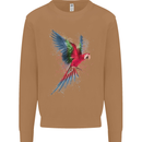 A Colourful Parrot Mens Sweatshirt Jumper Caramel Latte