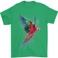 A Colourful Parrot Mens T-Shirt 100% Cotton Irish Green