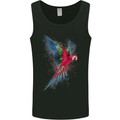 A Colourful Parrot Mens Vest Tank Top Black