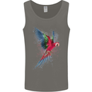 A Colourful Parrot Mens Vest Tank Top Charcoal