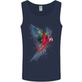 A Colourful Parrot Mens Vest Tank Top Navy Blue