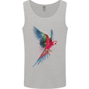 A Colourful Parrot Mens Vest Tank Top Sports Grey