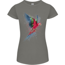 A Colourful Parrot Womens Petite Cut T-Shirt Charcoal