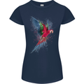 A Colourful Parrot Womens Petite Cut T-Shirt Navy Blue
