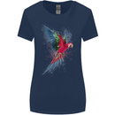 A Colourful Parrot Womens Wider Cut T-Shirt Navy Blue