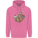 A Colourful Sloth on a Branch Mens 80% Cotton Hoodie Azelea