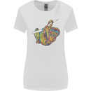 A Colourful Sloth on a Branch Womens Wider Cut T-Shirt White