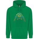 A Colourful Turtle Animals Ecology Ocean Childrens Kids Hoodie Irish Green