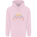 A Colourful Turtle Animals Ecology Ocean Childrens Kids Hoodie Light Pink