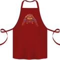 A Colourful Turtle Animals Ecology Ocean Cotton Apron 100% Organic Maroon
