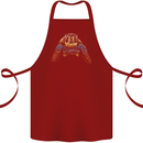 A Colourful Turtle Animals Ecology Ocean Cotton Apron 100% Organic Maroon