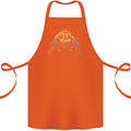 A Colourful Turtle Animals Ecology Ocean Cotton Apron 100% Organic Orange