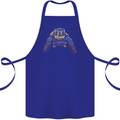 A Colourful Turtle Animals Ecology Ocean Cotton Apron 100% Organic Royal Blue