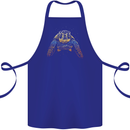 A Colourful Turtle Animals Ecology Ocean Cotton Apron 100% Organic Royal Blue