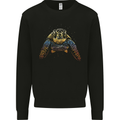 A Colourful Turtle Animals Ecology Ocean Kids Sweatshirt Jumper Black