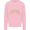 A Colourful Turtle Animals Ecology Ocean Kids Sweatshirt Jumper Light Pink