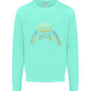 A Colourful Turtle Animals Ecology Ocean Kids Sweatshirt Jumper Peppermint