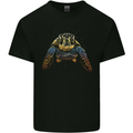 A Colourful Turtle Animals Ecology Ocean Kids T-Shirt Childrens Black