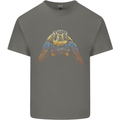 A Colourful Turtle Animals Ecology Ocean Kids T-Shirt Childrens Charcoal