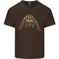 A Colourful Turtle Animals Ecology Ocean Kids T-Shirt Childrens Chocolate