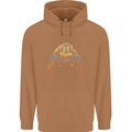 A Colourful Turtle Animals Ecology Ocean Mens 80% Cotton Hoodie Caramel Latte