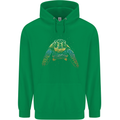 A Colourful Turtle Animals Ecology Ocean Mens 80% Cotton Hoodie Irish Green