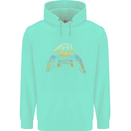 A Colourful Turtle Animals Ecology Ocean Mens 80% Cotton Hoodie Peppermint
