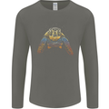 A Colourful Turtle Animals Ecology Ocean Mens Long Sleeve T-Shirt Charcoal