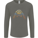 A Colourful Turtle Animals Ecology Ocean Mens Long Sleeve T-Shirt Charcoal