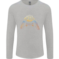 A Colourful Turtle Animals Ecology Ocean Mens Long Sleeve T-Shirt Sports Grey