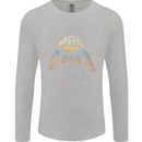 A Colourful Turtle Animals Ecology Ocean Mens Long Sleeve T-Shirt Sports Grey