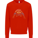A Colourful Turtle Animals Ecology Ocean Mens Sweatshirt Jumper Bright Red